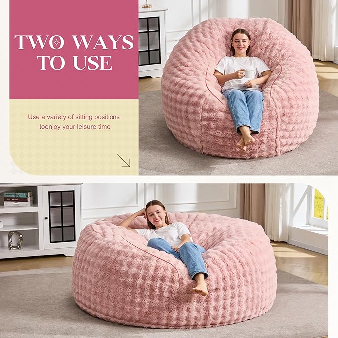 Hobestluk Bean Bag Chairs 6ft Beanbag Chair - Image 3