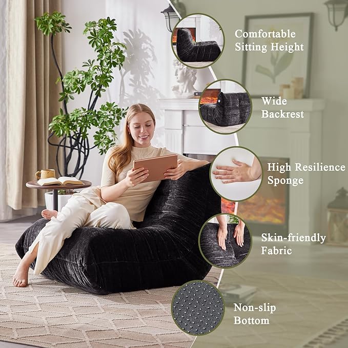 Bean Bag Chair, Fireside Chair Big Bean Bag Sofa - Image 3