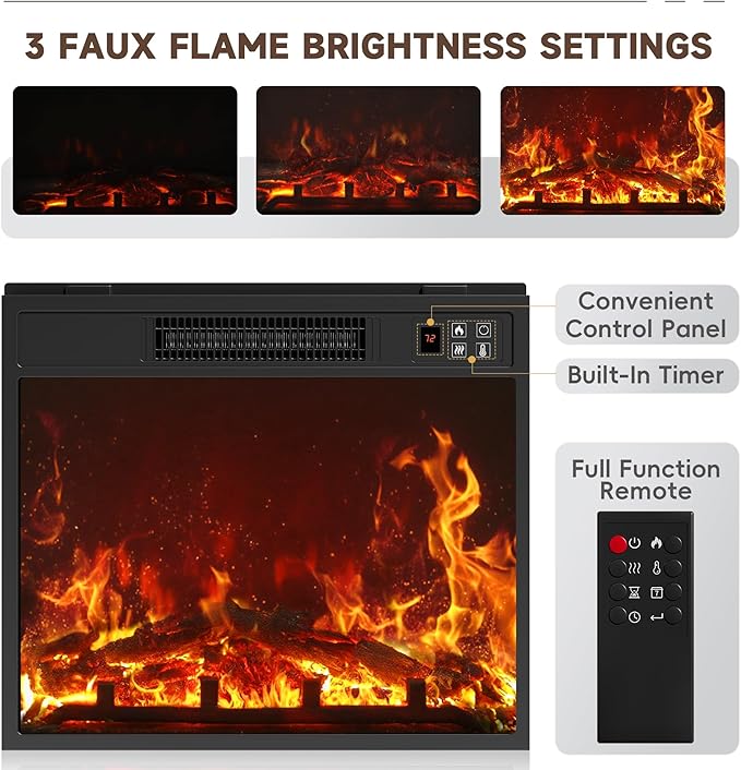 YESHOMY Fireplace TV Stand - Image 5