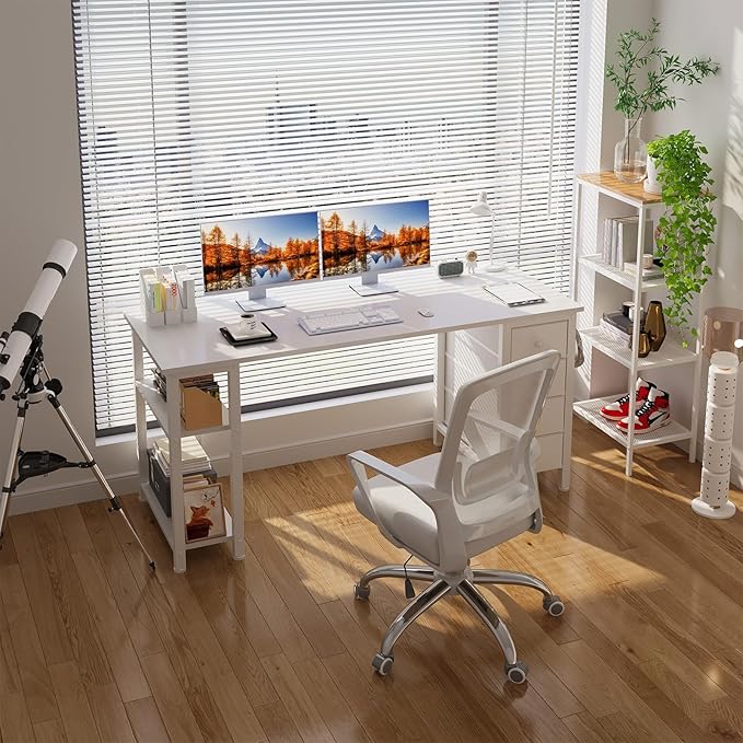Lufeiya White Computer Desk - Image 2