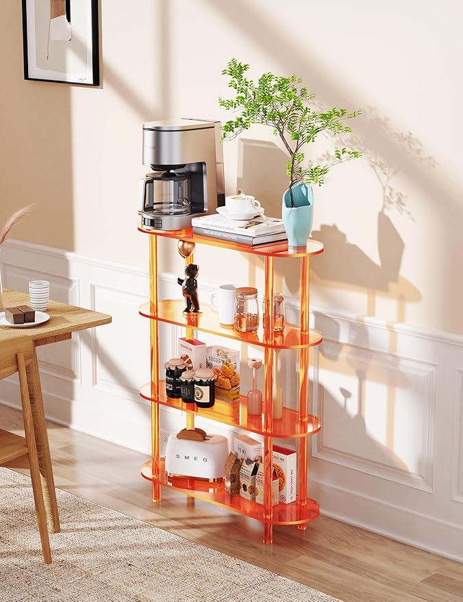 Clear Bookshelf, Acrylic Bookcase - Image 2