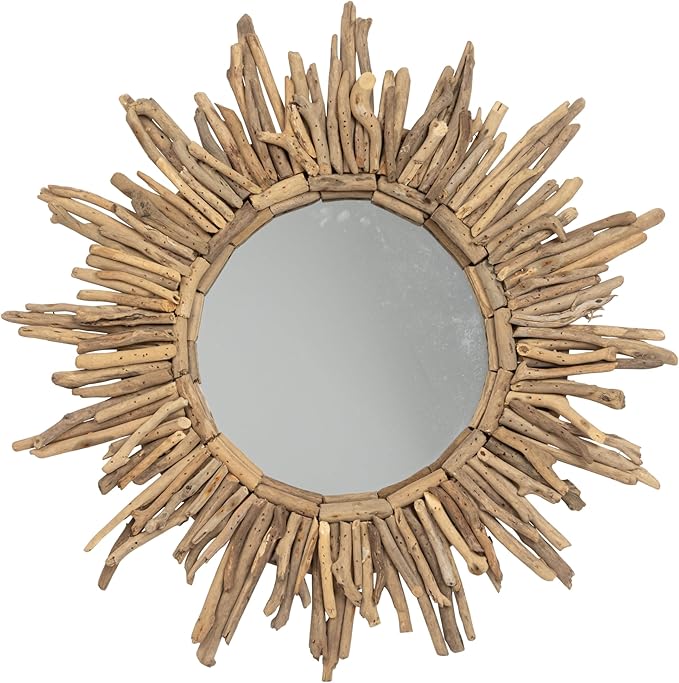 Creative Co-Op Driftwood Sunburst Mirror - Image 7