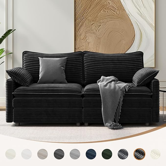 Vesgantti 74" Loveseat Sofa for Living Room, Comfy Cloud Couch Deep Seat - Image 8