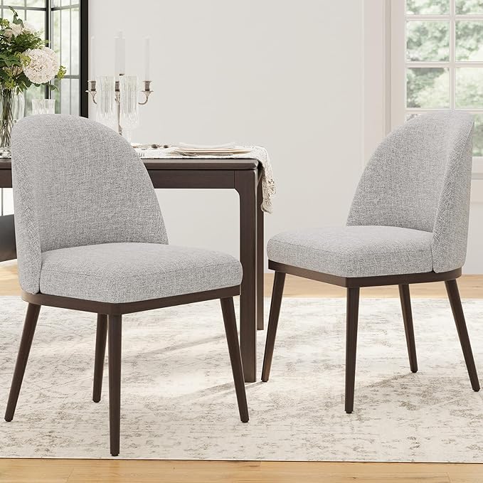 COLAMY Upholstered Dining Chairs Set of 6, Large Dining Room Kitchen Chairs - Image 3