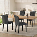 Upholstered Dining Chairs Set of 4, Button Tufted Parsons Dining Chair by WelzonaDirect