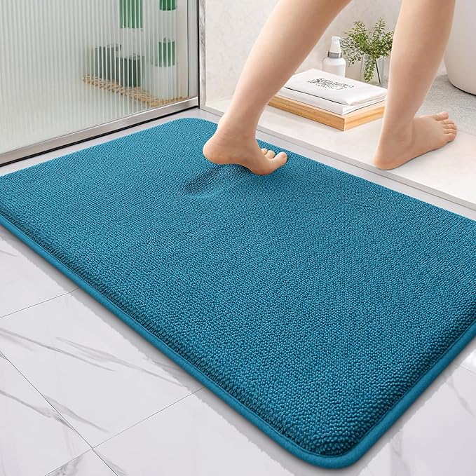 OLANLY Thick Memory Foam Bath Mat Rug 36x24, Extra Soft Absorbent Bathroom Rug by OLANLY