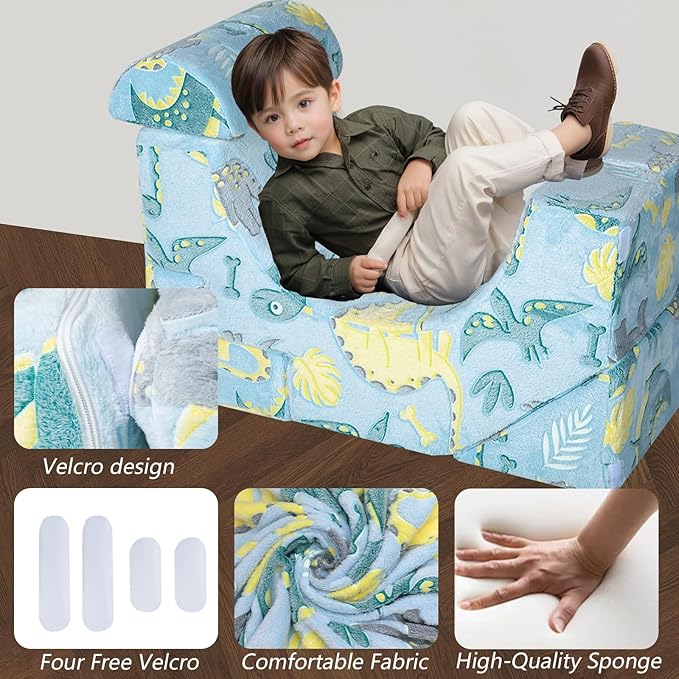 MeMoreCool Foam Climbing Toddler Couch, Modular Kids Sofa - Image 6