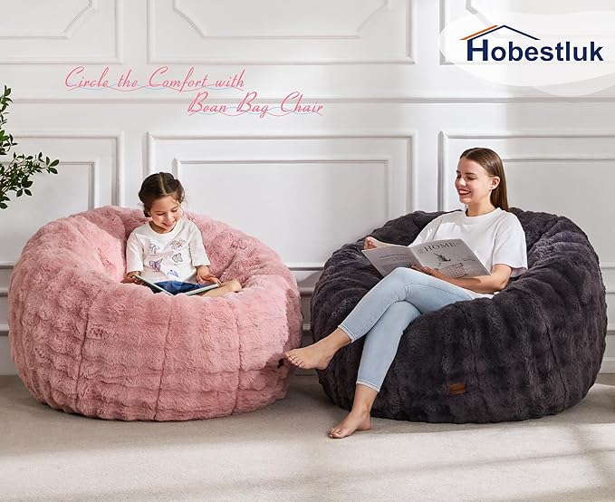 Hobestluk Bean Bag Chair Oversized Bean Bag Chair - Image 7