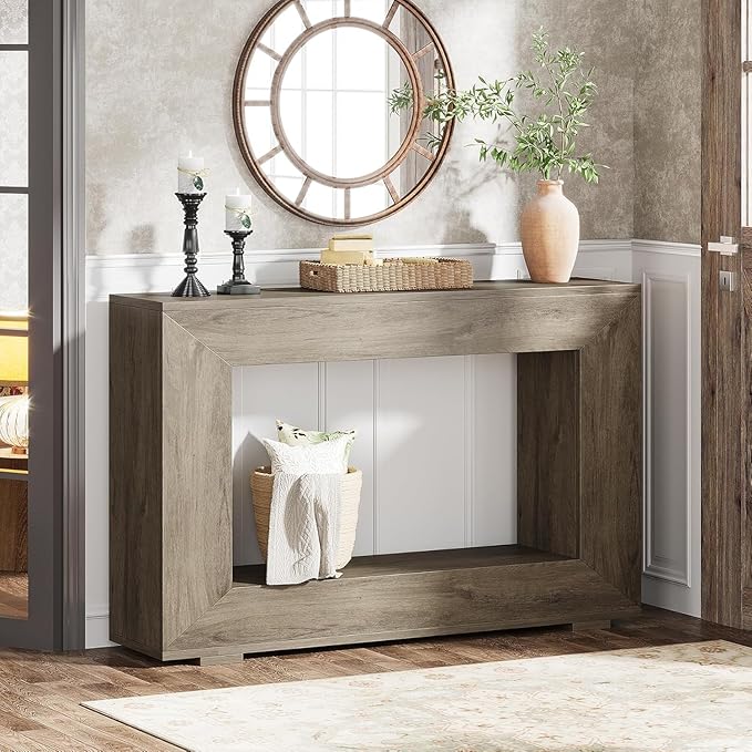 Tribesigns Farmhouse Console Table, 47 Inches Entryway Console Table by Tribesigns