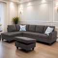 L Shaped Sectional Couches for Living Room, Modern Modular Sectional Sofa by FONTOI