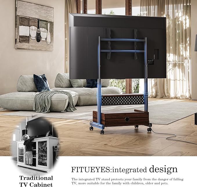 FITUEYES Rolling TV Floor Stand - Image 5
