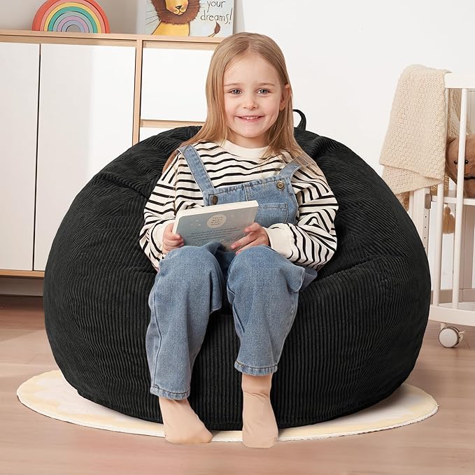HABUTWAY 2 FT Bean Bag Chair, Giant Bean Bag Chairs, Big Bean Bags by HABUTWAYMakeYourLifeComfortable