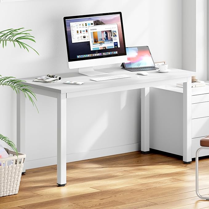 DlandHome 47 inches Medium Computer Desk, Home Composite Wood Board Desk - Image 7