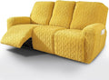 vctops 8 Pieces Geometric Jacquard Plush Recliner Sofa Covers Soft Fuzzy Fluffy by vctops