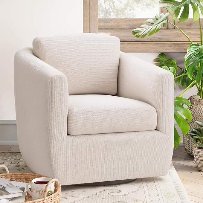 COLAMY 360° Swivel Accent Chair - Image 5