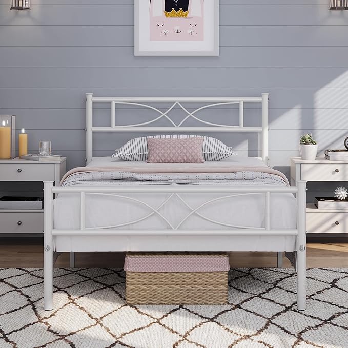 Yaheetech Metal Twin Size Bed Frame, Platform Bed Frame, Mattress Foundation by Yaheetech