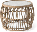 Muse & Lounge Co. Ysar Boho Rattan Round Coffee Table Outdoor by Unknown