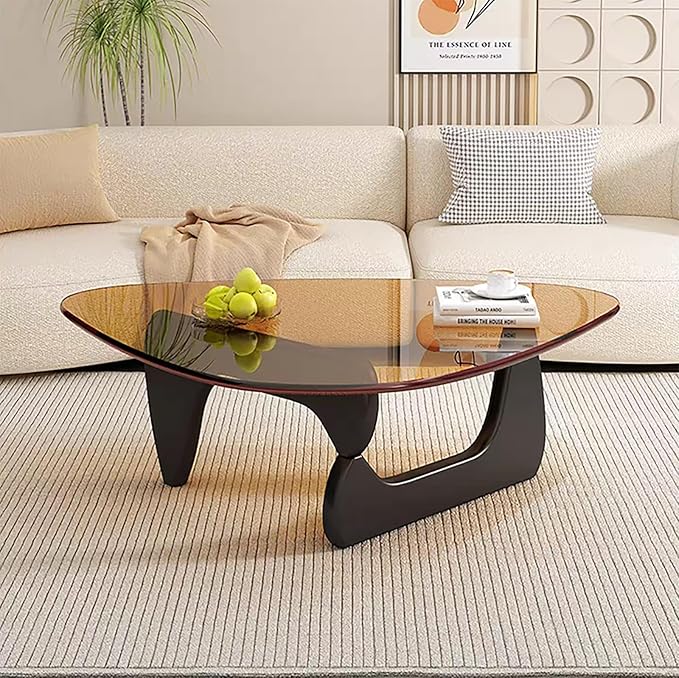 Modern Glass Coffee Table for Living Room, Small mid Century Modern Coffee Table - Image 7