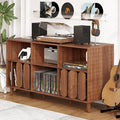 Large Record Player Stand, Record Player Table Vinyl Record Storage Holder by Curtainboro