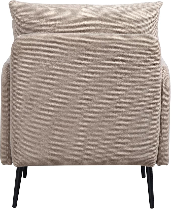 Ball & Cast Accent Chair with Metal Black Legs, Comfy Chenille Club Fabric - Image 8