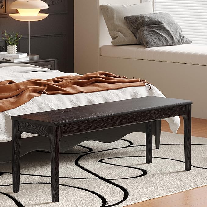Dining Bench, Wood Bench Solid Oak Wooden Bench Indoor Dining Room Table Home - Image 5