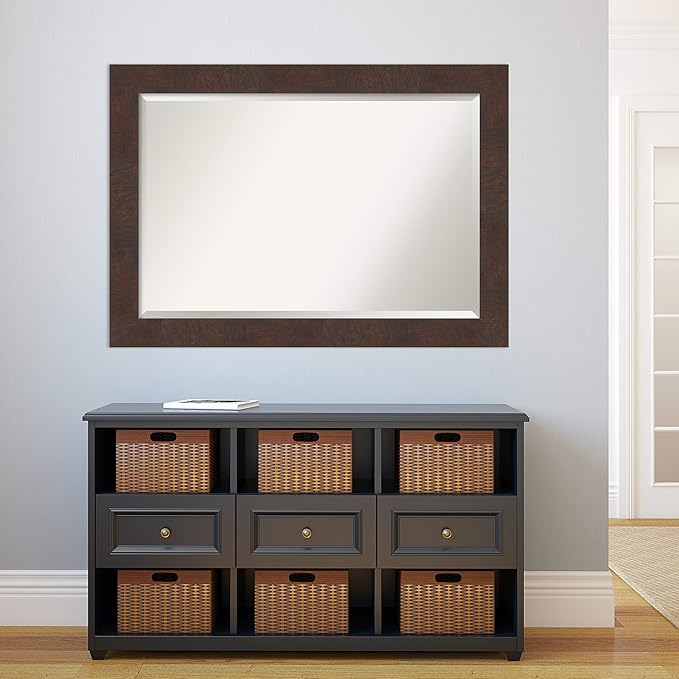 Amanti Art Brown Bathroom Mirror - Image 5