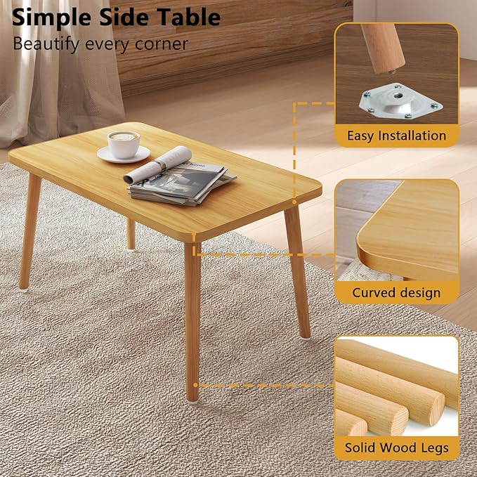 Square Coffee Table Low Table - Image 4
