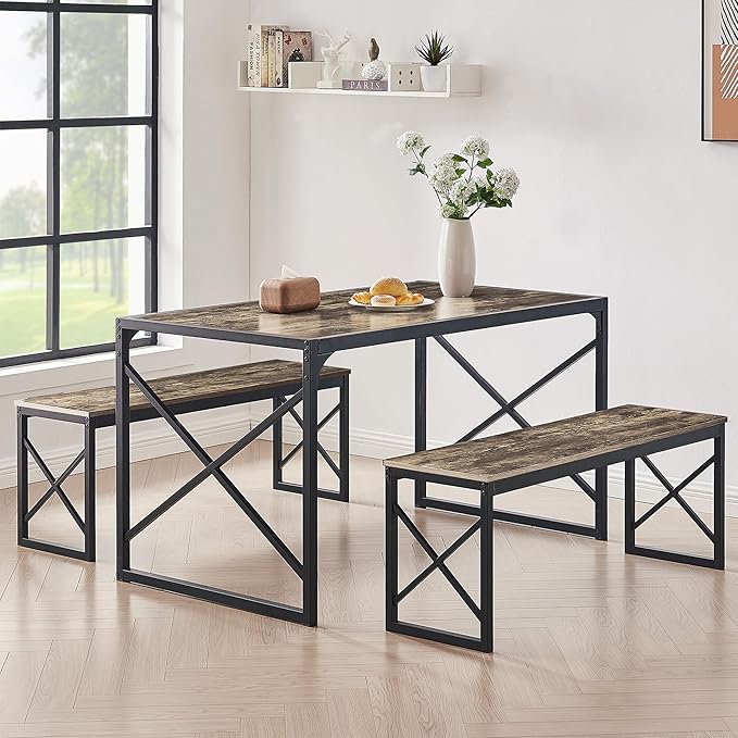 VECELO Kitchen Dining Table Set by VECELO