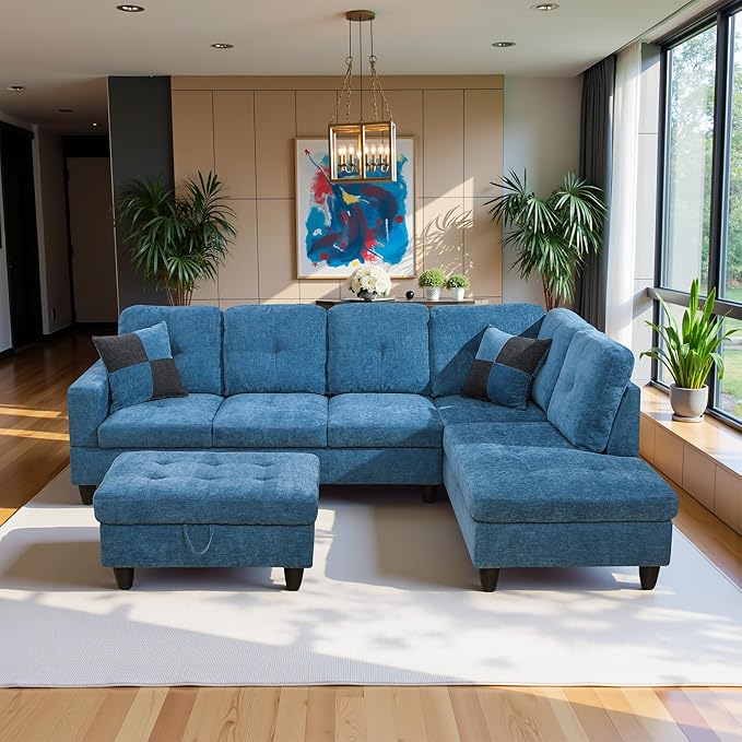 103.5" Oversized Sectional Couch, L Shaped Couch - Image 3