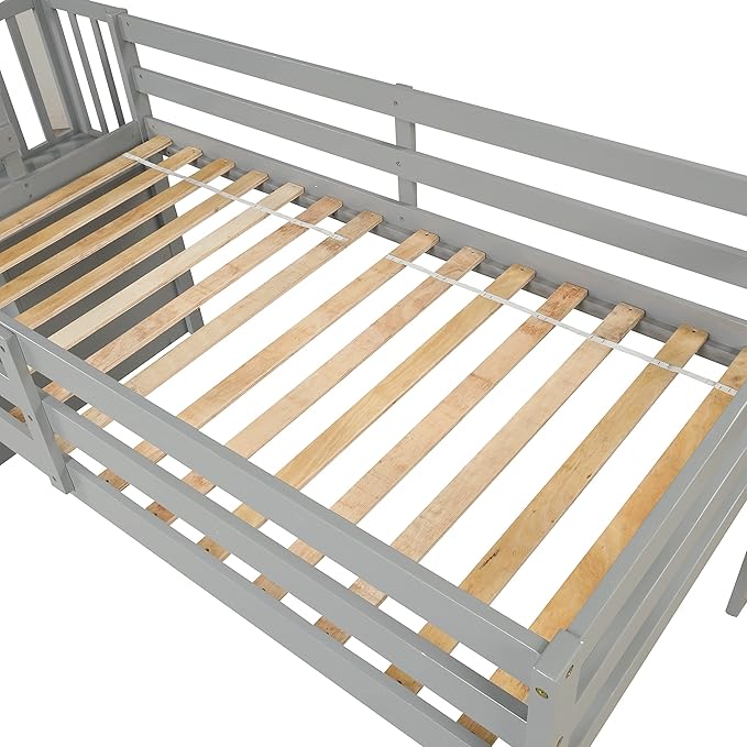 HomSof Loft Bed with Stairs and Storage - Image 7