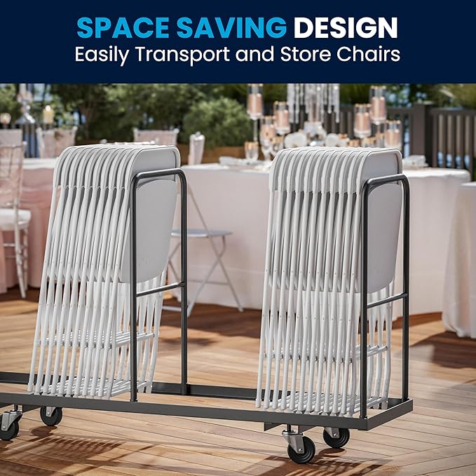 Flash Furniture Hercules Set of 10 Indoor/Outdoor Heavy-Duty Plastic Folding - Image 7