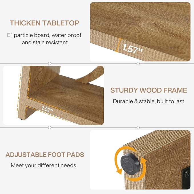 Tribesigns 70.9 inch Extra Long Console Table, Farmhouse Sofa Table Behind Couch - Image 7