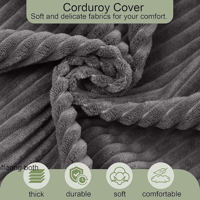 MeMoreCool Boneless Folding Sofa Bed, Corduroy Convertible Sleeper Chair - Image 7