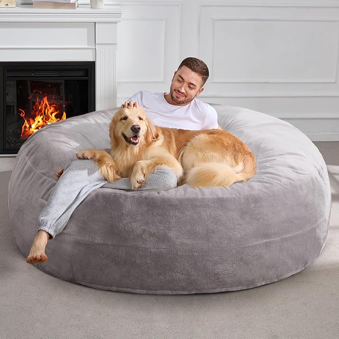 Hobestluk 6ft Bean Bag Chairs for Adults Large Beanbag Chair - Image 3