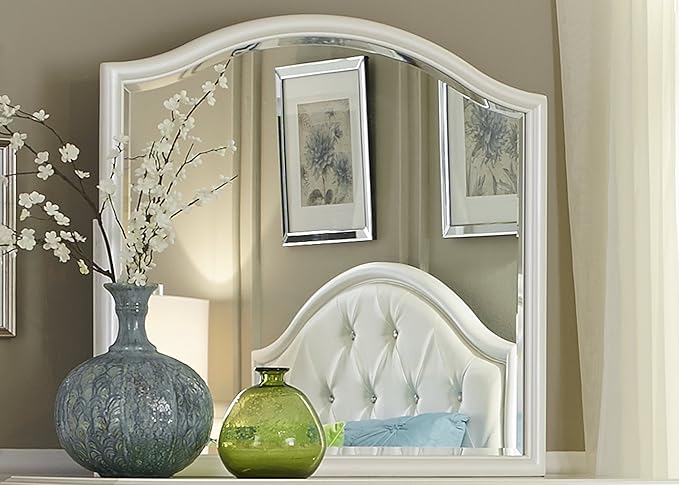 Liberty Furniture Industries Stardust Mirror, Iridescent White - Image 2