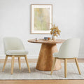 Wooden Dining Chairs Set of 2, Fabric Upholstered Modern Dining Room Chairs by Kislot