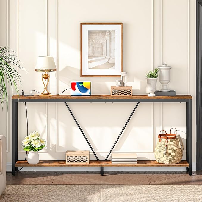 HOOBRO 78.7" Extra Long Sofa Console Table - Image 2