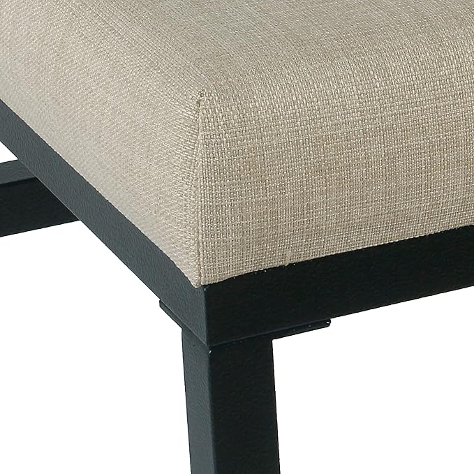 HomePop Home Decor | Modern 24-Inch Counter Stool | Backless Metal Frame Bar - Image 4