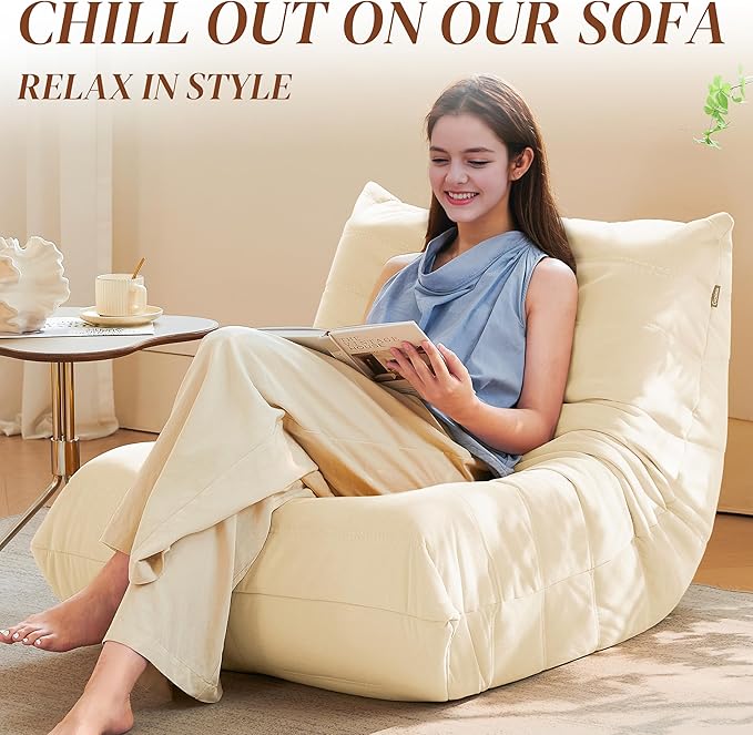 Bean Bag Chair, Fireside Chair Bean Bag Sofa - Image 4