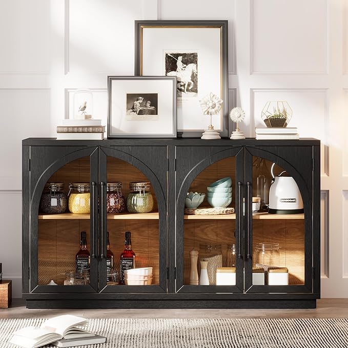 Merax Wood Farmhouse Buffet Sideboard - Image 3