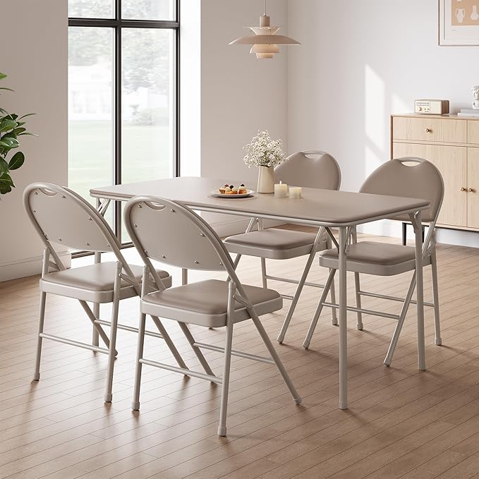 GarveeHome 4 Pack Folding Chairs by GarveeHome