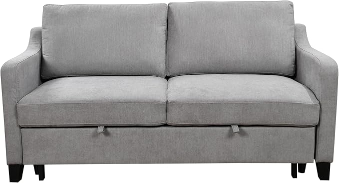 ERYE Modern 3-in-1 Sofa Loveseat Convertible Sleeper Sofabed, Queen Size - Image 8