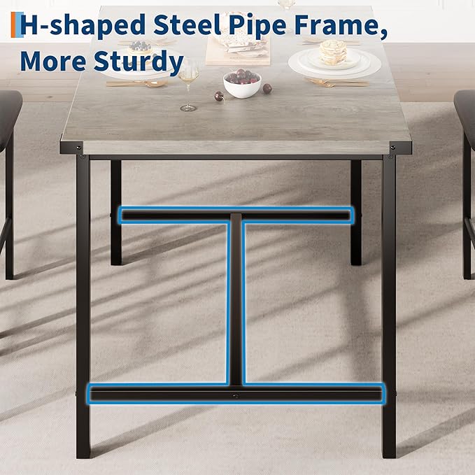 IDEALHOUSE Dining Table Set for 2 w/Counter Height Table & 2 Upholstered Bar - Image 8