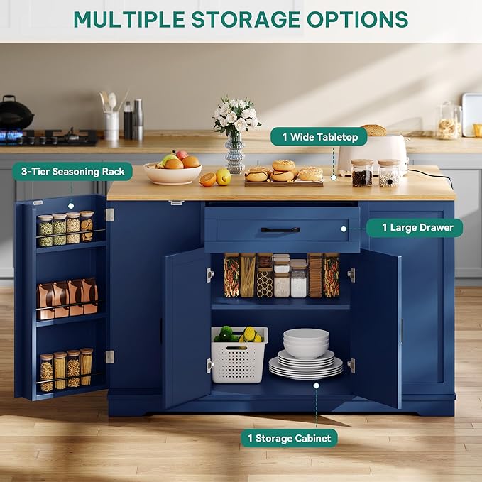 YITAHOME 50" Kitchen Island - Image 2
