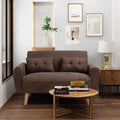 Shintenchi Small Modern Loveseat Couch Sofa, Mid Century Fabric Upholstered by Shintenchi