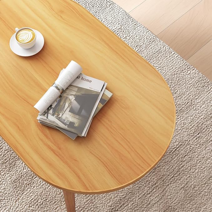 Oval Coffee Table Low Table - Image 6