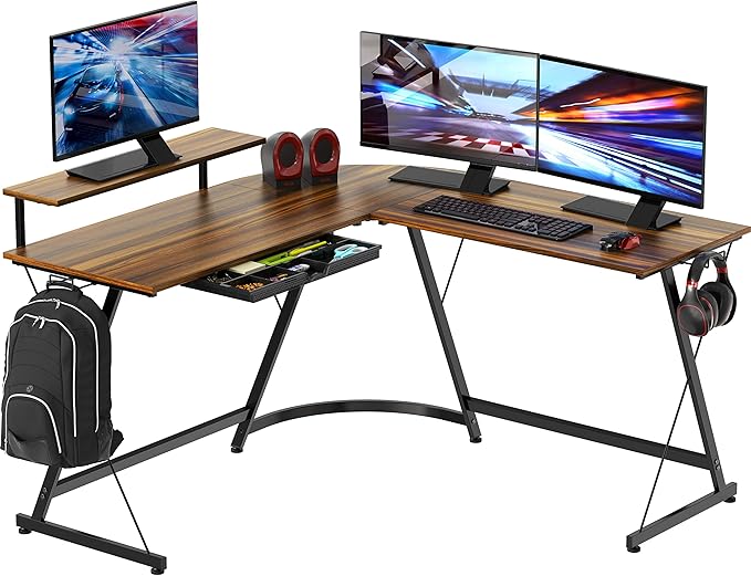 SHW 51 x 51 Inches Vista L-Shaped Desk - Image 7