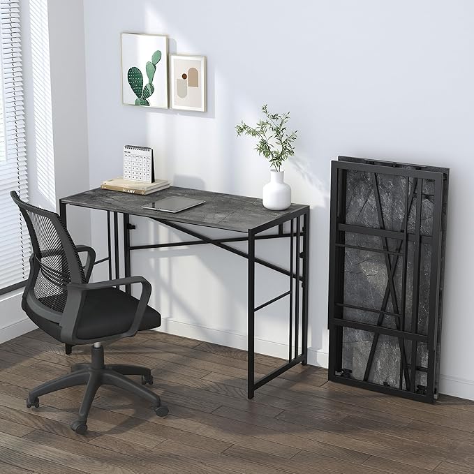 Folding Desk 40 inch Writing Gaming Computer Camping Desk, No Assembly Required - Image 8