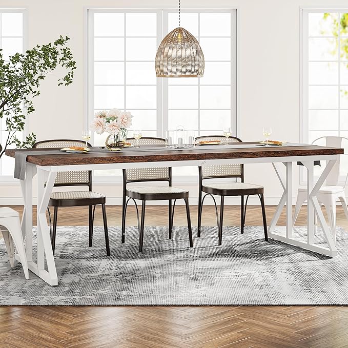 Tribesigns Farmhouse Dining Table - Image 7