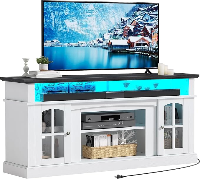 YITAHOME LED Farmhouse TV Stand - Image 8